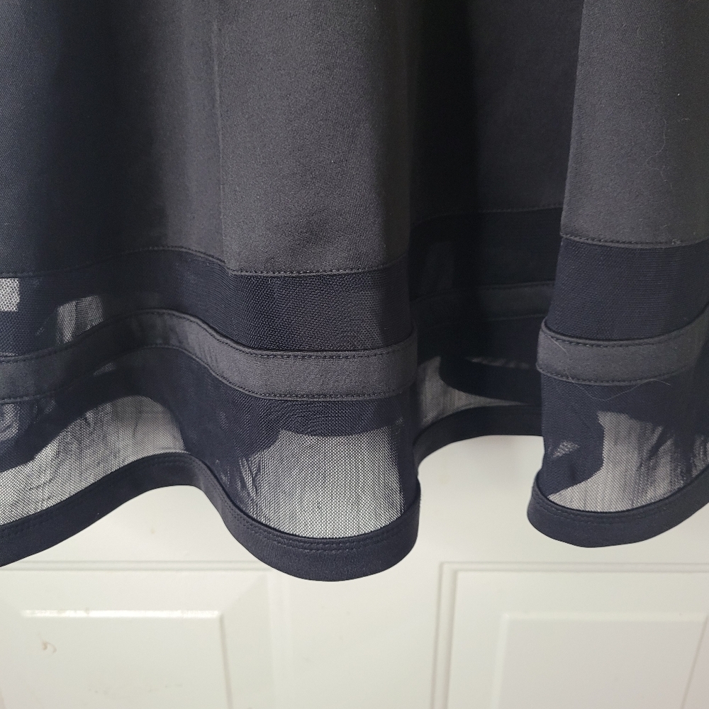 2B Bebe Little Black Dress Sleeveless Sheer Size XS - Picture 3 of 5